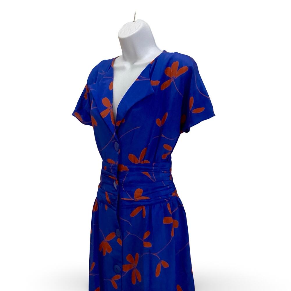 Vintage Sophia Satin Shirtdress - Picture 2 of 6
